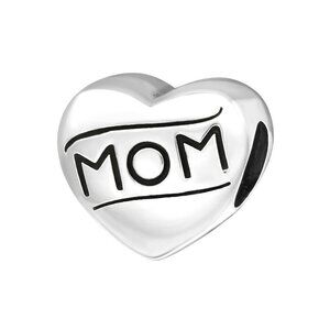 Sterling Silver Mom Bead Charm​